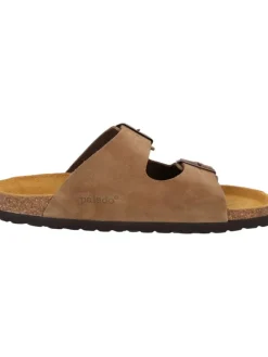 Pantoletten in hellbraun