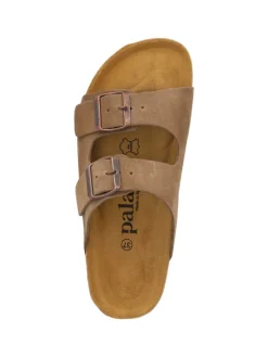 Pantoletten in hellbraun