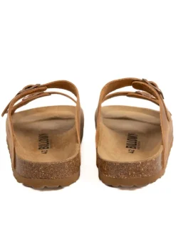 Pantoletten in Hellbraun