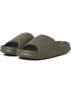 Pantoletten in Khaki