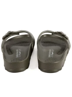 Pantoletten in Khaki