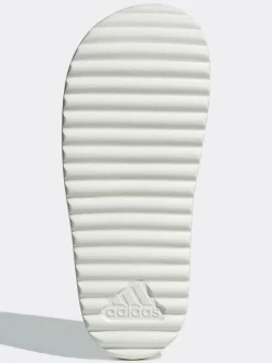 Pantoletten in Lila/ Weiß