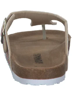 Pantoletten in rose multi