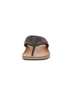 Pantoletten in schwarz/anthrazit