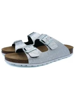 Pantoletten in Silber