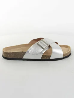 Pantoletten in Silber