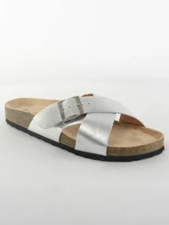 Pantoletten in Silber