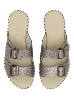 Pantoletten in Silber