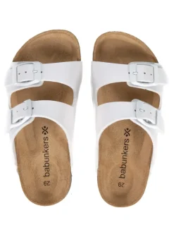 Pantoletten in Weiß