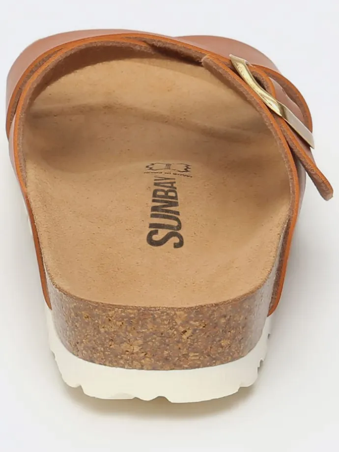 Pantoletten "Iris" in Camel