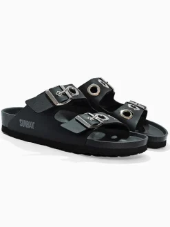 Pantoletten "Jane" in Schwarz