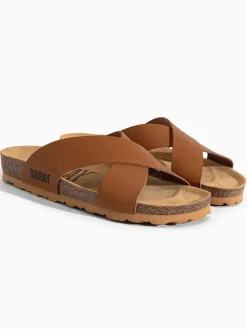 Pantoletten "Mackay" in Braun