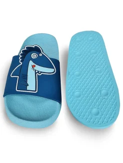 Pantoletten "Shark" in Blau