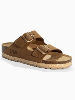 Pantoletten "Trefle" in Braun