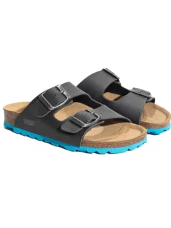 Pantoletten "Trefle" in Dunkelgrau