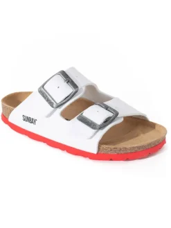 Pantoletten "Trefle" in Weiß