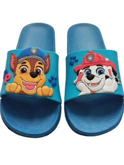 Paw Patrol Badelatschen Chase und Marshall Badeschlappen Badesandalen in blau