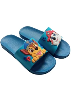 Paw Patrol Badelatschen Chase und Marshall Badeschlappen Badesandalen in blau