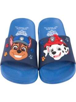 Paw Patrol Badelatschen Chase und Marshall Badeschlappen Badesandalen in blau