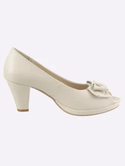 Peeptoe in creme
