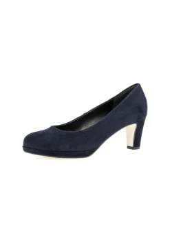 Plateau Pumps in blau