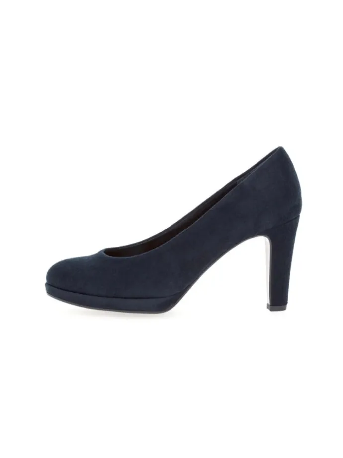 Plateau Pumps in blau