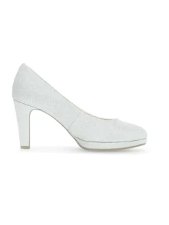 Plateau Pumps in silber