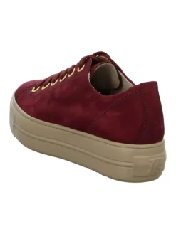 Plateau Schnürschuhe in Rot