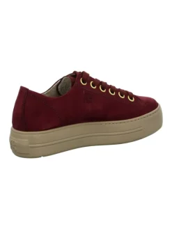 Plateau Schnürschuhe in Rot