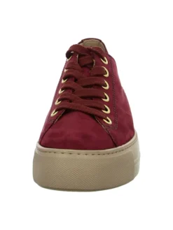 Plateau Schnürschuhe in Rot