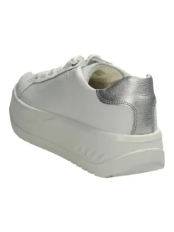 Plateau Schnürschuhe in Weiß