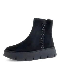 Plateau Stiefeletten in Schwarz