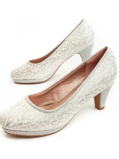 Pumps Unne51 in Silber