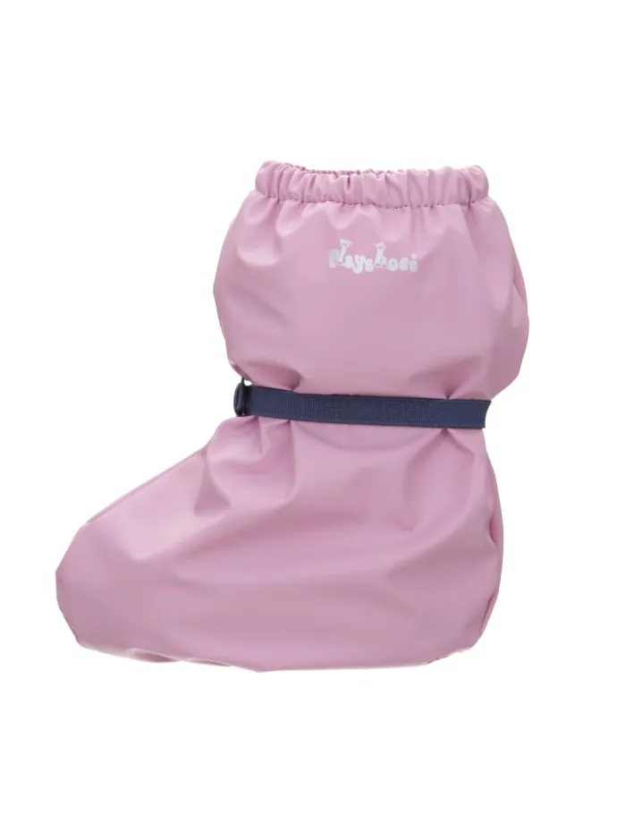 Regenfüßlinge mit Fleece-Futter in Rosa