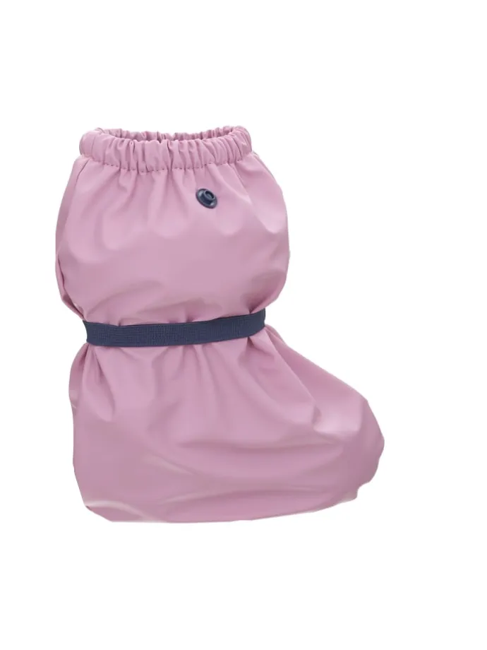 Regenfüßlinge mit Fleece-Futter in Rosa