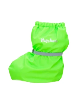 Regenfüßlinge mit Fleece-Futter in Neongrün