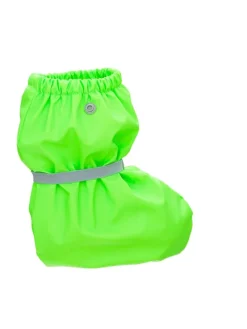 Regenfüßlinge mit Fleece-Futter in Neongrün