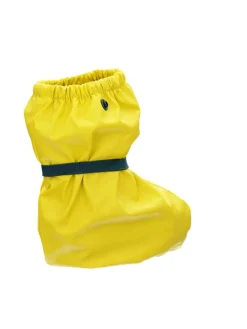 Regenfüßlinge mit Fleece-Futter in Gelb