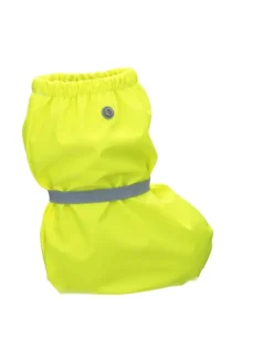 Regenfüßlinge mit Fleece-Futter in Neongelb