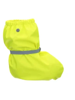 Regenfüßlinge mit Fleece-Futter in Neongelb