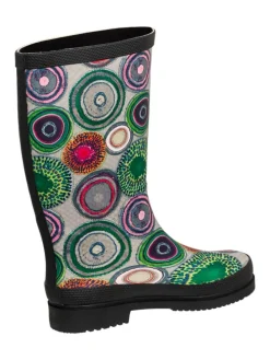 Regenstiefel Anja in schwarz/multi