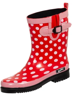 Regenstiefel Dorin-K in dk-rot/multi
