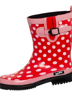 Regenstiefel Dorin-K in dk-rot/multi