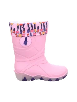 Regenstiefel Gefüttert in rosa
