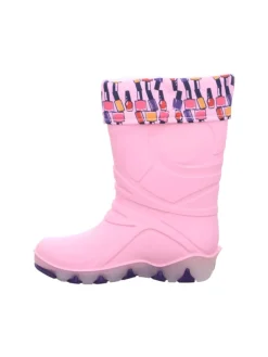 Regenstiefel Gefüttert in rosa