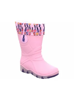 Regenstiefel Gefüttert in rosa