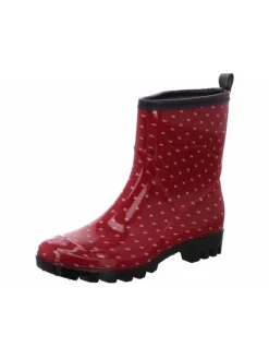 Regenstiefel Gefüttert in rot