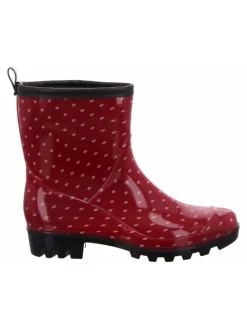 Regenstiefel Gefüttert in rot