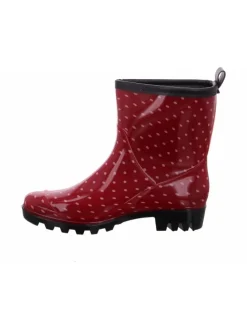 Regenstiefel Gefüttert in rot