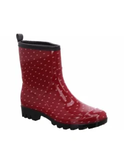 Regenstiefel Gefüttert in rot